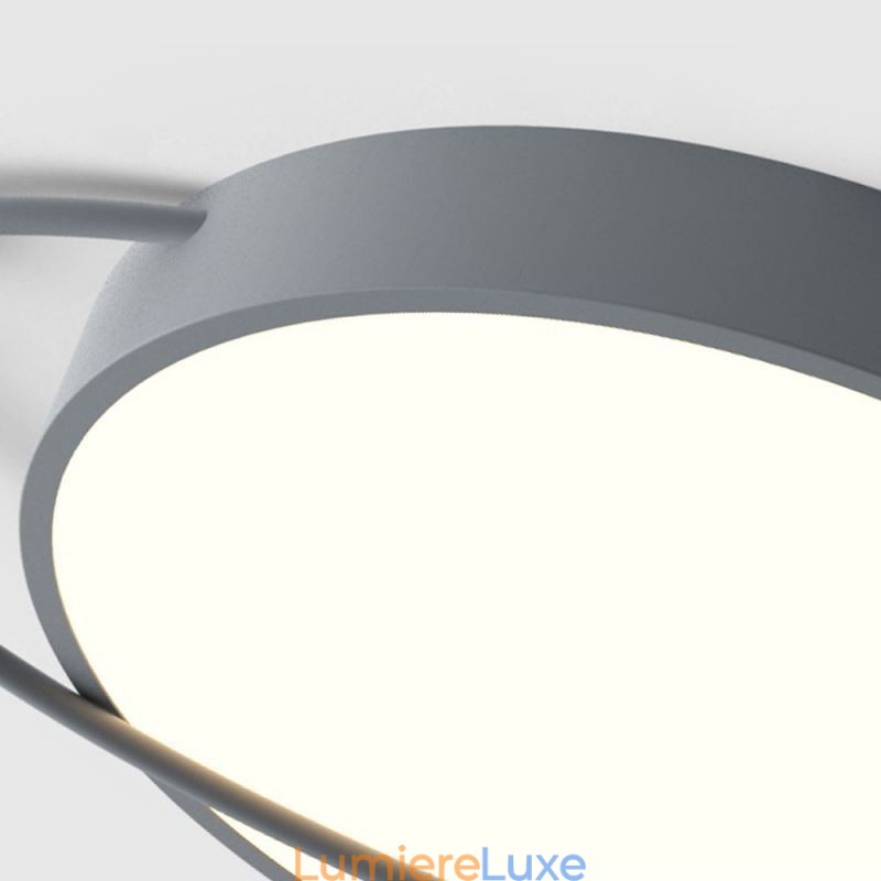Plafonnier rond moderne Planet, luminaire encastré