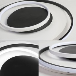Plafonnier encastré rond irrégulier