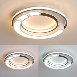 Plafonnier circulaire en acrylique à encastrer