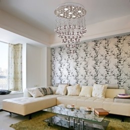 Lustre en cristal avec 5 lumières (cristal K9)