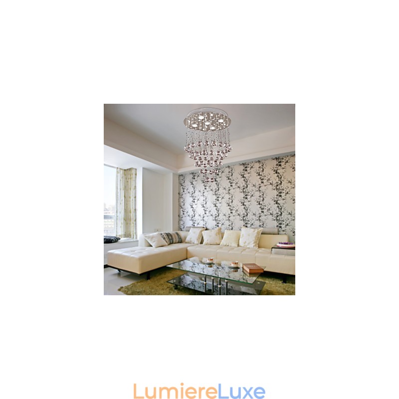 Lustre en cristal avec 5 lumières (cristal K9)