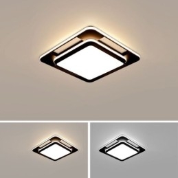 Plafonnier carré moderne et minimaliste à encastrer