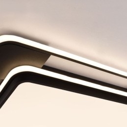 Plafonnier carré moderne et minimaliste à encastrer