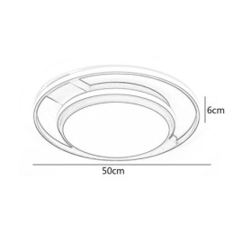 Plafonnier rond à encastrer minimaliste moderne