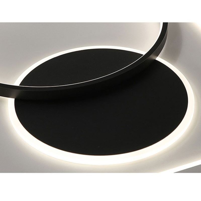 Plafonnier minimaliste moderne, luminaire encastré rond et carré