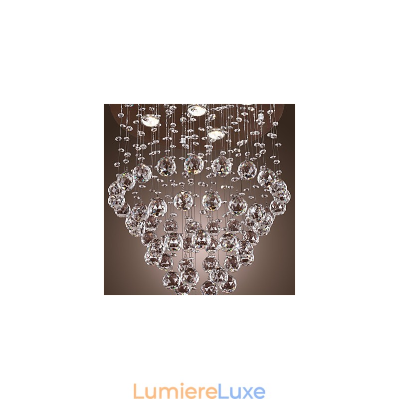 Lustre en cristal avec 5 lumières (cristal K9)