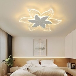Plafonnier encastré élégant à fleurs, éclairage décoratif unique