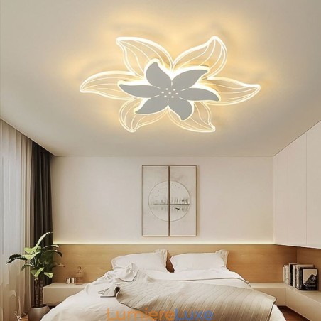 Plafonnier encastré élégant à fleurs, éclairage décoratif unique Plafonnier encastré élégant à fleurs, éclairage décoratif unique