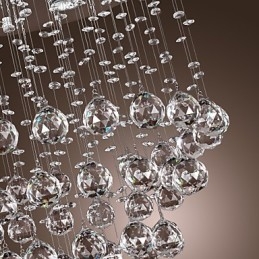Lustre en cristal avec 5 lumières (cristal K9)