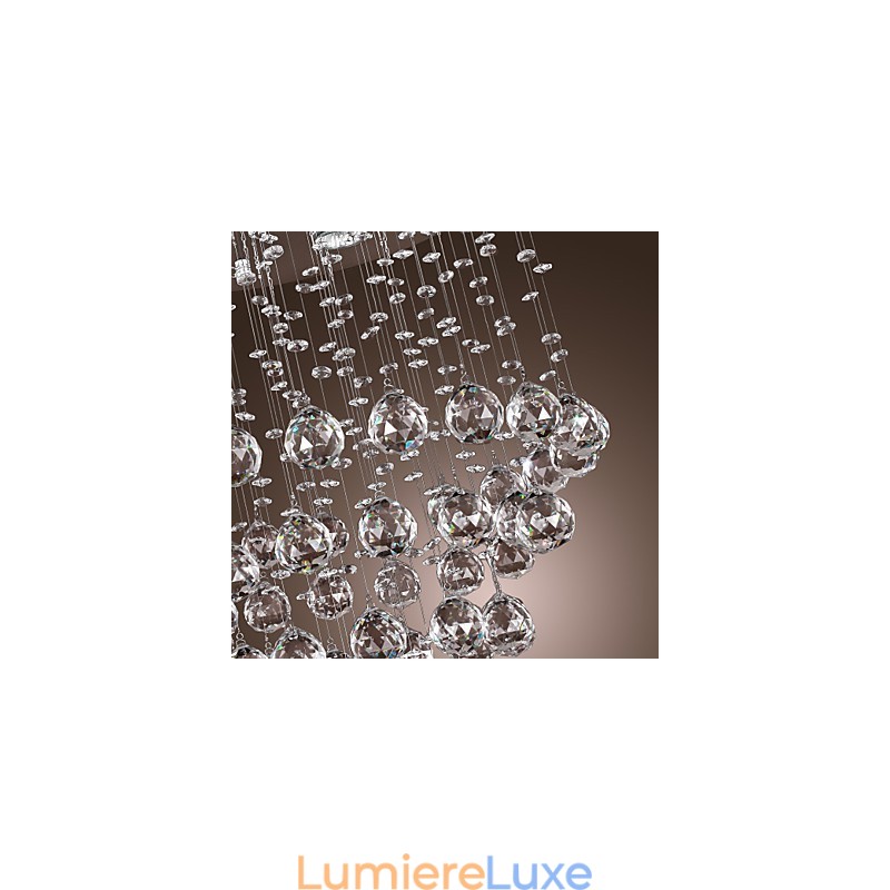Lustre en cristal avec 5 lumières (cristal K9)