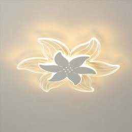 Plafonnier encastré élégant à fleurs, éclairage décoratif unique