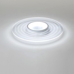Plafonnier circulaire moderne à encastrer, luminaire minimaliste