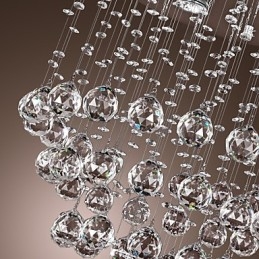 Lustre en cristal avec 5 lumières (cristal K9)