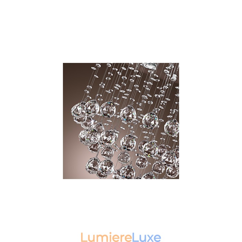 Lustre en cristal avec 5 lumières (cristal K9)
