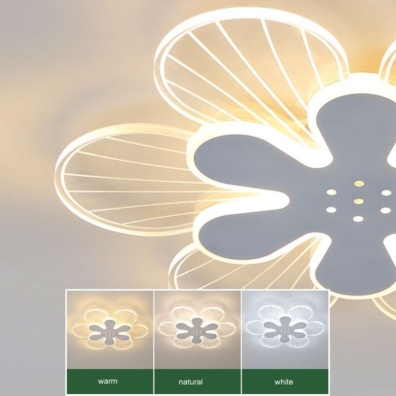 Plafonnier décoratif moderne à encastrer avec jolies fleurs