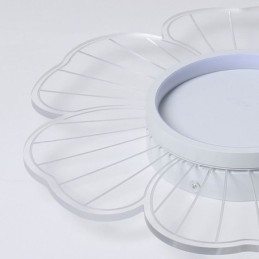 Plafonnier encastré à pétales minimaliste, éclairage décoratif créatif