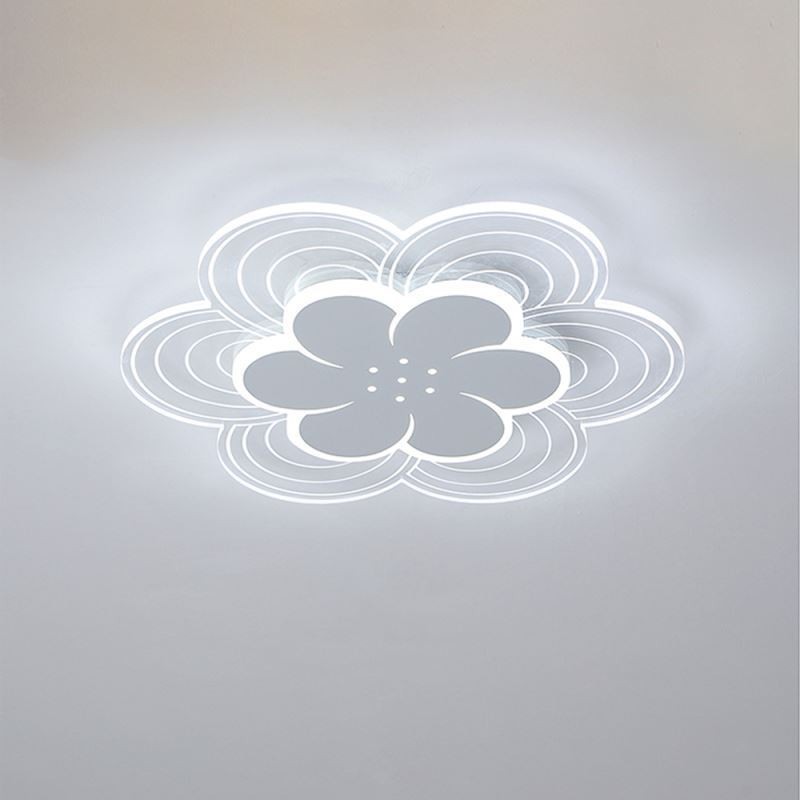 Superbe plafonnier encastré à pétales en acrylique minimaliste