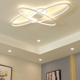 Plafonnier ovale moderne en acrylique décoratif