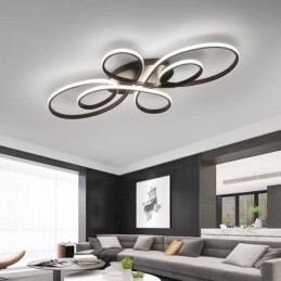 Plafonnier encastré moderne à motif floral, éclairage décoratif