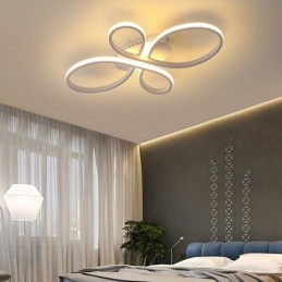 Plafonnier encastré moderne à motif floral, éclairage décoratif