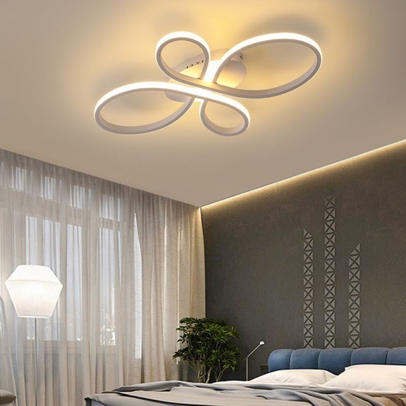 Plafonnier encastré moderne à motif floral, éclairage décoratif