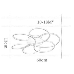 Plafonnier linéaire encastré au design floral moderne