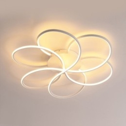Plafonnier linéaire encastré au design floral moderne