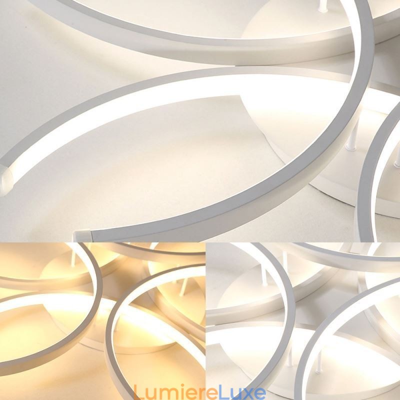 Plafonnier encastré moderne en gel de silice décoratif