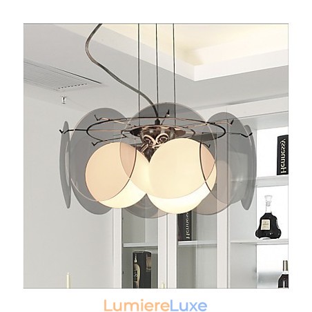 Offres Milan Simple Fashion Style Lustre Clair Lustre en Verre Gris Fumé Offres Milan Simple Fashion Style Lustre Clair Lustre en Verre Gris Fumé