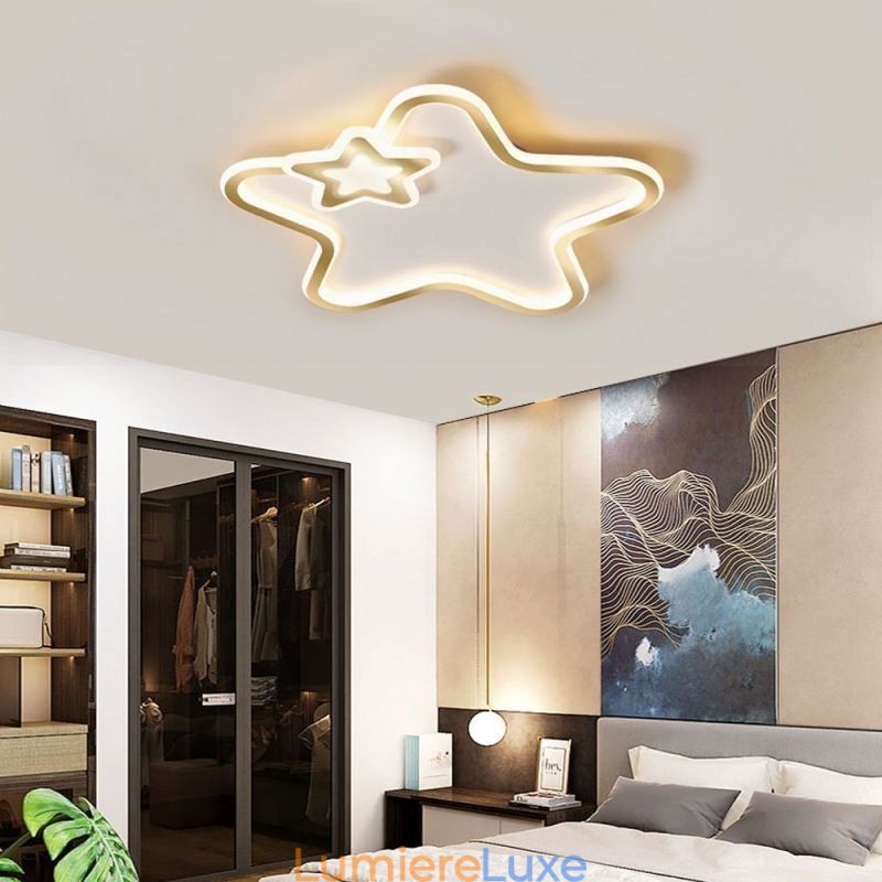 Plafonnier encastré Creative Star Golden Star