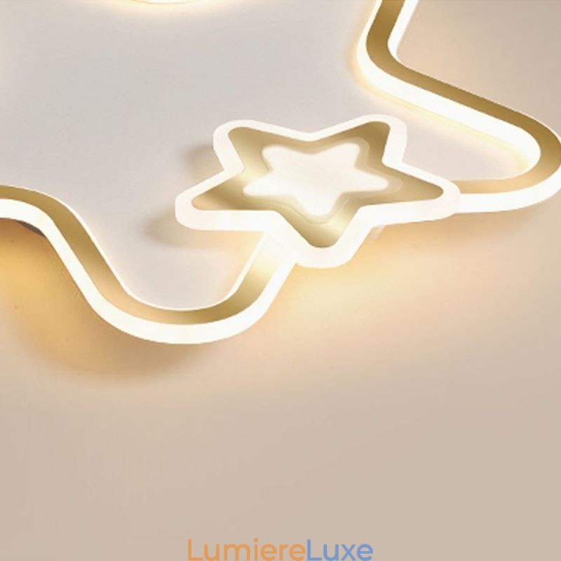 Plafonnier encastré Creative Star Golden Star