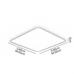 Plafonnier encastré ultra-mince minimaliste moderne