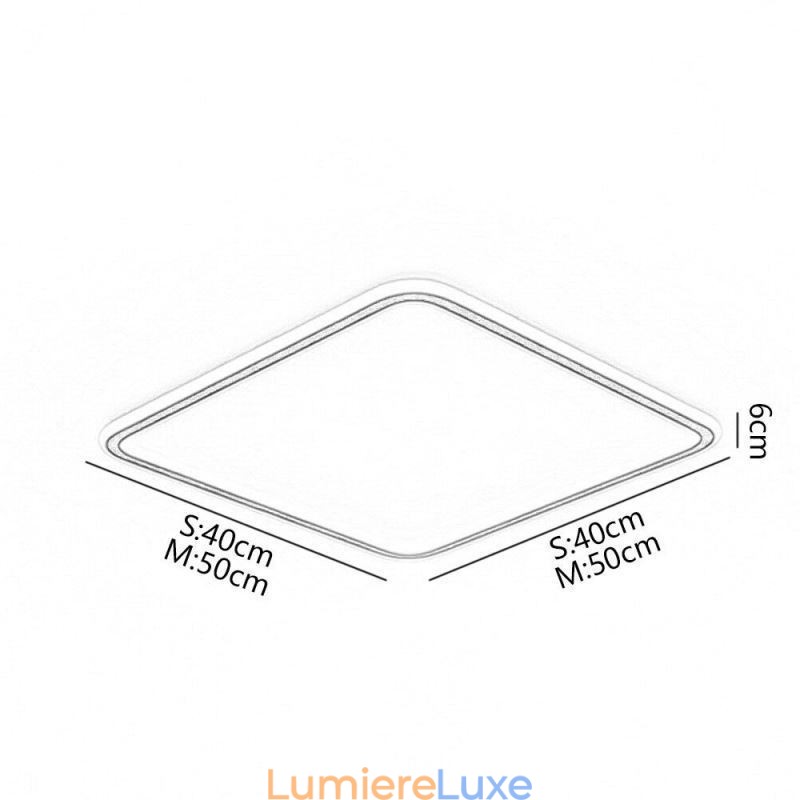 Plafonnier encastré ultra-mince minimaliste moderne