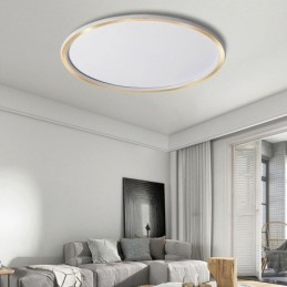 Plafonnier circulaire minimaliste encastré