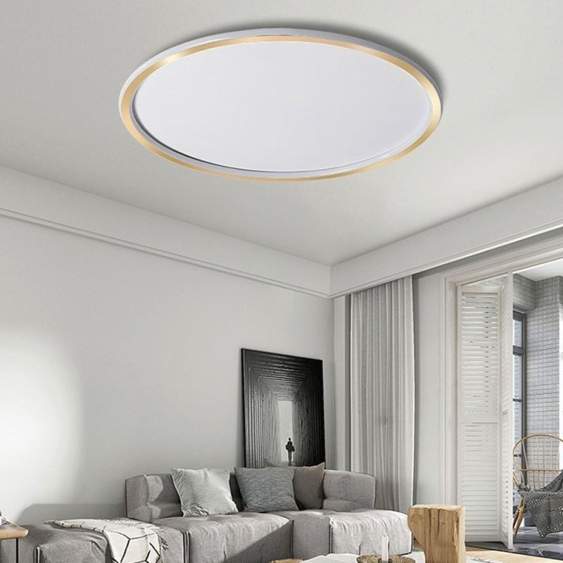 Plafonnier circulaire minimaliste encastré
