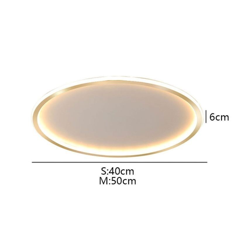 Plafonnier circulaire minimaliste encastré