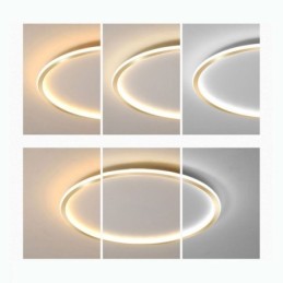 Plafonnier circulaire minimaliste encastré