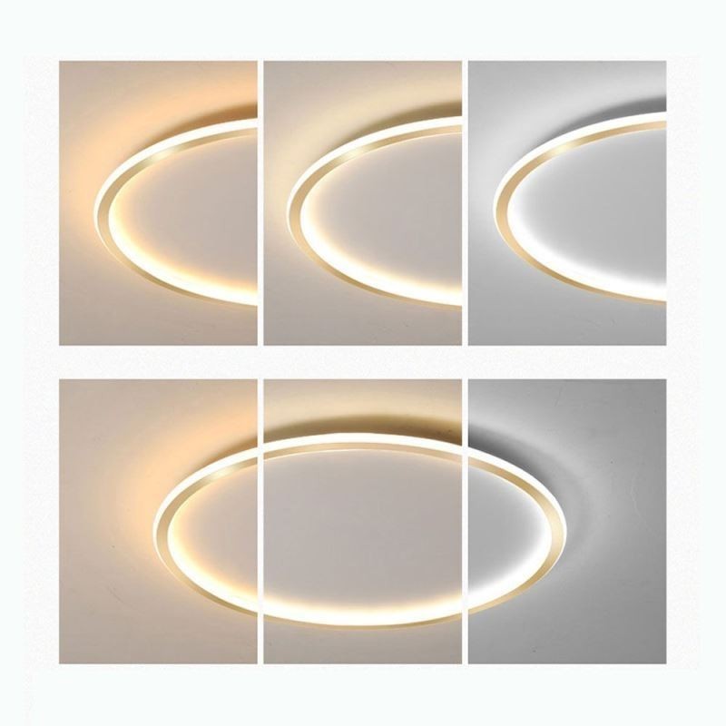 Plafonnier circulaire minimaliste encastré