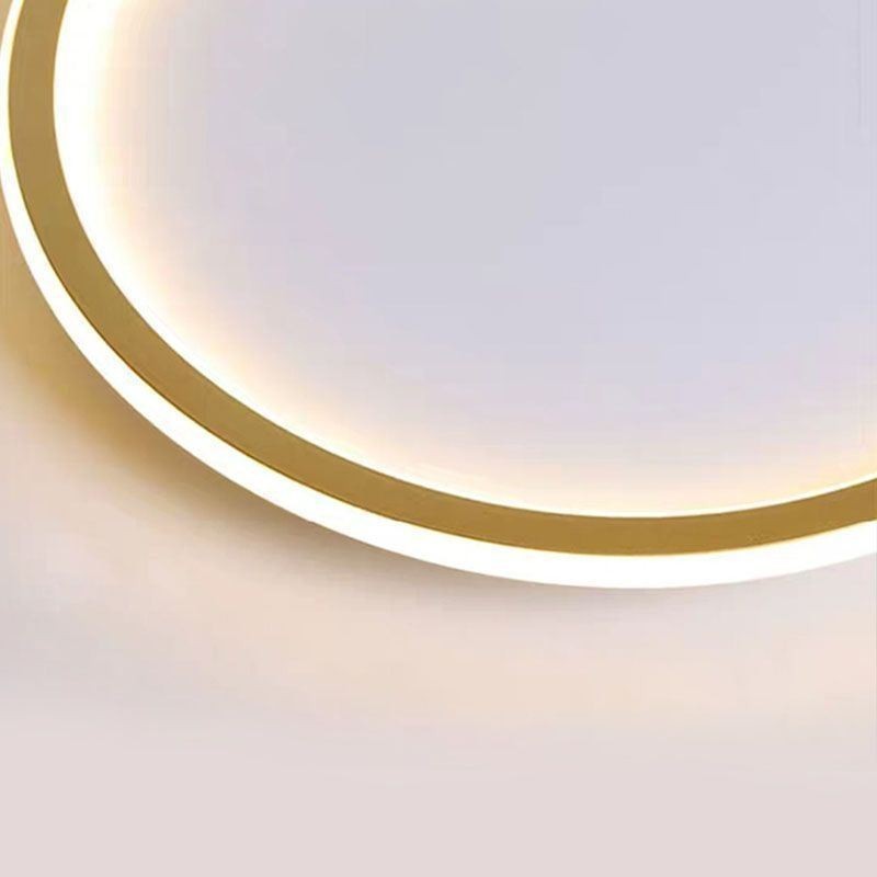 Plafonnier circulaire minimaliste encastré