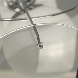 Offres Milan Simple Fashion Style Lustre Clair Lustre en Verre Gris Fumé