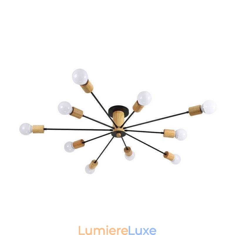 Lustre moderne en forme de branche de bois à montage encastré Magic Beans
