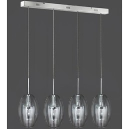 Suspension moderne contemporaine traditionnelle classique en métal chromé pour enfants