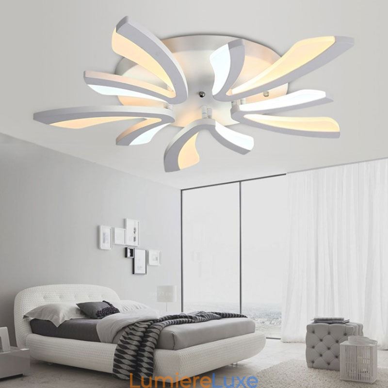 Plafonnier simple et moderne à montage encastré en forme de pissenlit