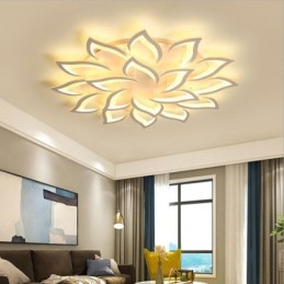 Plafonnier moderne et simple en acrylique en forme de tournesol