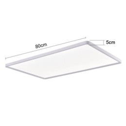 Plafonnier ultra-mince à encastrer Nordic Panel Light blanc