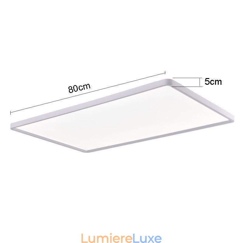 Plafonnier ultra-mince à encastrer Nordic Panel Light blanc