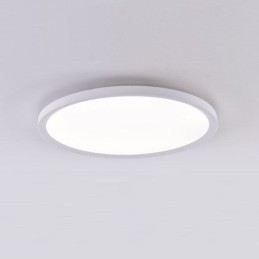 Plafonnier rond ultra-fin en aluminium à montage encastré de style nordique