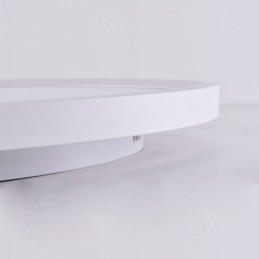 Plafonnier rond ultra-fin en aluminium à montage encastré de style nordique