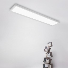 Plafonnier rectangulaire ultra-fin à montage encastré sur panneau, style nordique, éclairage d'intérieur