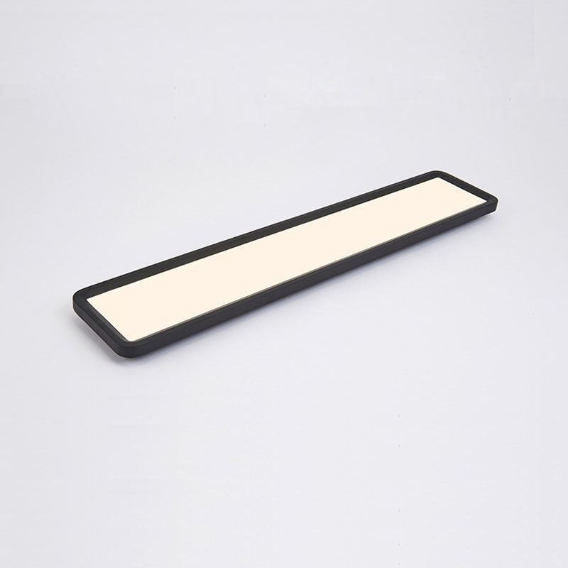 Plafonnier rectangulaire ultra-fin à montage encastré sur panneau, style nordique, éclairage d'intérieur